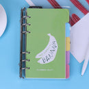 PVC Loose-Leaf Shell Notebook Diary Hand Account Binder (Transparent A6)
