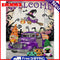 Purple Gnome Frameless Picture Oil Paint By Numbers Hand Painted Picture Kit
