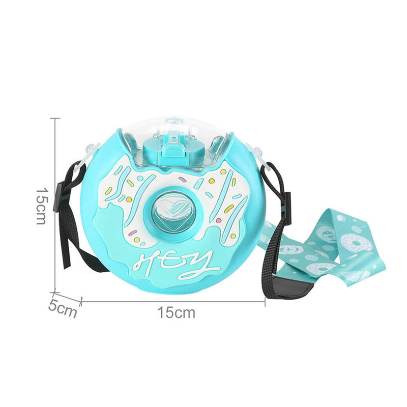 #A Donut Water Bottle Reusable Toddler Drink Bottle for Outdoor Sports Travel