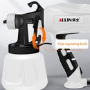650W Electric Paint Spraying Gun w/ 2 Nozzles Household Wall Paint Sprayer