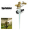 Water Sprinkler Garden Lawn Impulse Metal Spike Grass Hose 360 Degrees K1F9