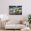 DIY Diamond Painting Kits Full Round Drill Working Excavator Home Decoration Set