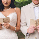 Her & His Vows Wedding Decoration Wood Photography Props Marriage Vows Booklets