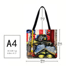 Tool flag printing Printed Shoulder Shopping Bag Casual Large Tote Handbag