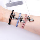 day Gifts Gift For Couple Star Astronaut Rope Bracelets Magnet Bracelet