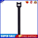 10pcs Fishing Rod Tie Holders Straps Suspenders Fastener Cable Belt (Black)