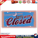 Retro Closed Metal Plate Painting for Bar Pub Tin Plaques Wall Art Sign Newly