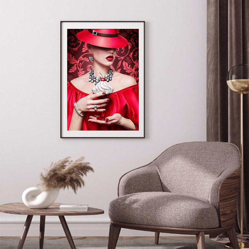 Royal Court Lady 5D DIY Diamond Painting Full Round Drill Picture Handicrafts