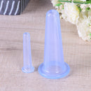 2pcs Silicone Cupping Suction Can Vacuum Face Leg Arm Massage Cup (Blue) Newly