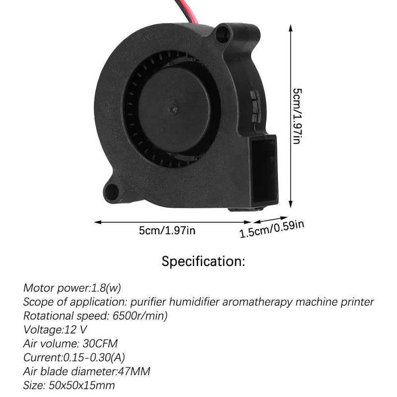 Durable Dual Ball Bearing 12V Radiator Brushless Cooling Fan Heatsink Blower