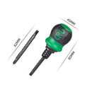 Dual Purpose Slotted Phillips 2 in 1 Mini Ratchet Screwdriver Tool (Green) Newly