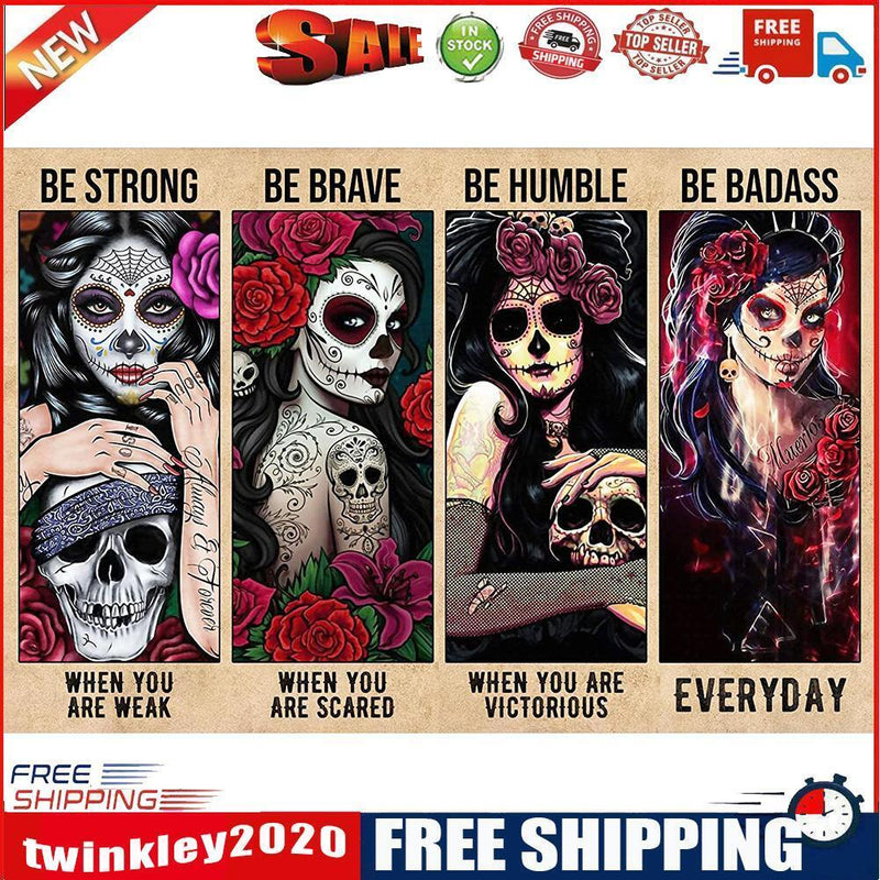 Beauty Skeleton Oil Painting By Numbers DIY Frameless Art Picture On Canvas