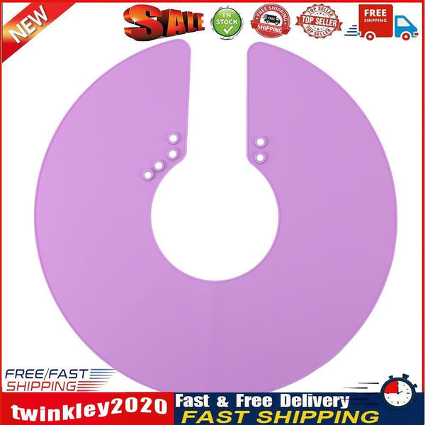 Haircut Shawl Neck Cape Silicone Neck Shield for Hair Coloring (Purple) Newly
