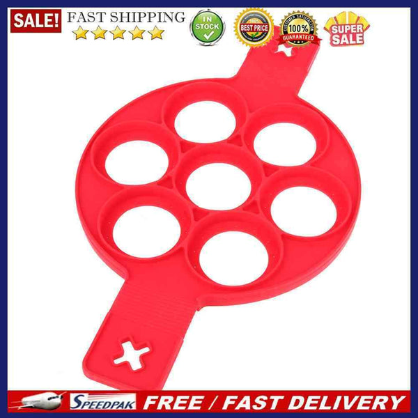7 Holes Silicone Pancake Maker Creative Kitchen Fried Eggs Molds Nonstick