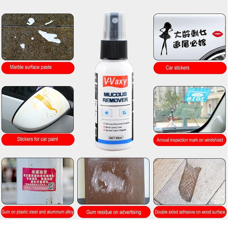 50ml Car Window Film Adhesive Remover Car Windshield Glue Residue Cleaner Spray