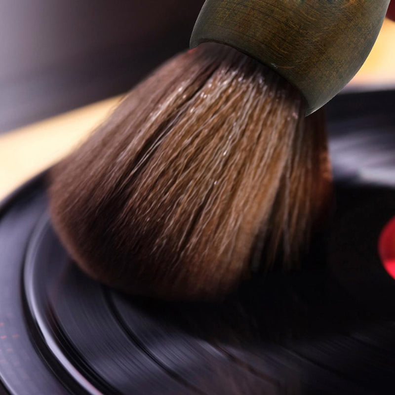 Anti-static Wooden Handle Soft Record Cleaning Brush for LP Vinyl Player