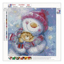 5D DIY Full Drill Diamond Painting Christmas Snowman Cross Stitch Embroider
