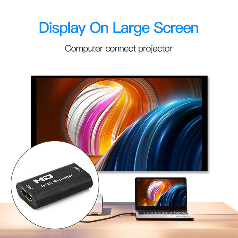 HDMI Repeater Extender Amplifier Video Audio Signal Booster for Monitor HDTV