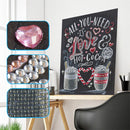 Partial Drill 5D Special Shaped Diamond Painting English Letter Kit (X048) Newly
