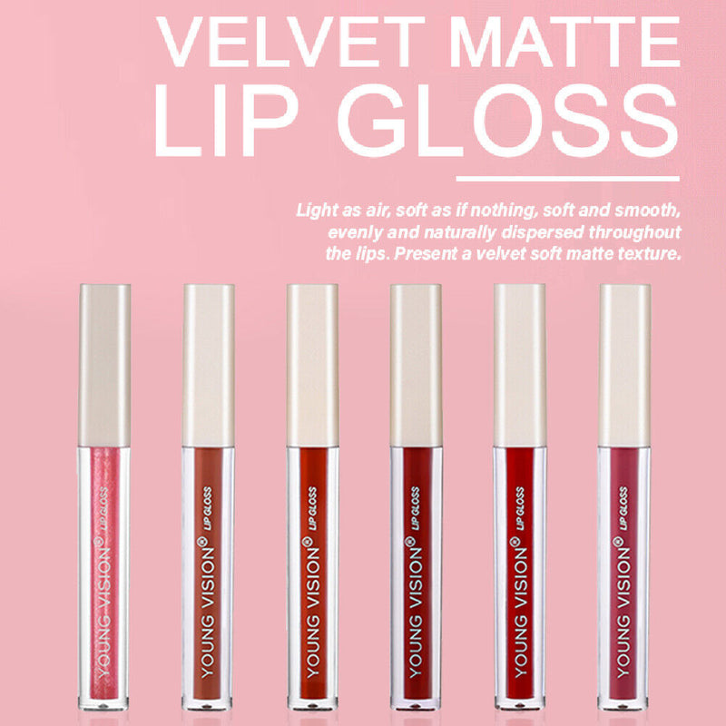 6pcs Velvet Matte Lip Gloss Waterproof Liquid Lipstick Lip Makeup Women Gifts