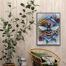 Oil Paint By Numbers Kit Flower and Animal DIY Painting Wall Artwork Handicraft