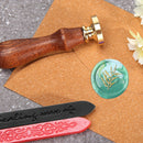 Round Wax Sealing Stamp Head Fats Flowers Copper Stamps Gifts Making Tools