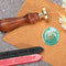 Round Wax Sealing Stamp Head Fats Flowers Copper Stamps Gifts Making Tools