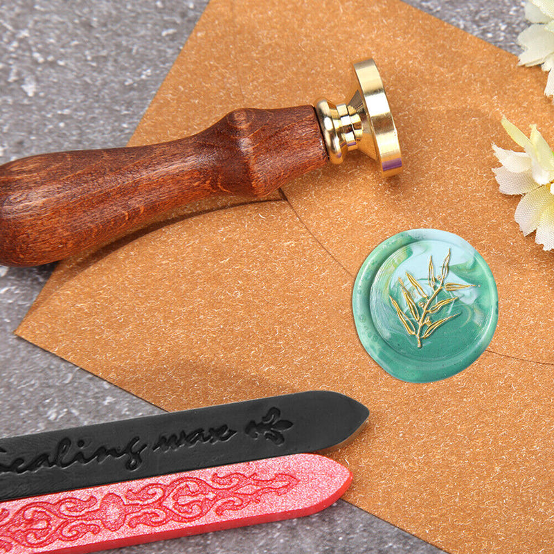 Round Wax Sealing Stamp Head Fats Flowers Copper Stamps Gifts Making Tools