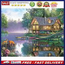 Painting By Numbers Kit DIY Sights Hand Painted Canvas Oil Art Picture Craft