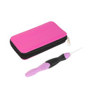 9 in 1 USB Light Up Crochet Hooks Knitting Needles LED Sewing Kit (Rose Red