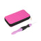 9 in 1 USB Light Up Crochet Hooks Knitting Needles LED Sewing Kit (Rose Red