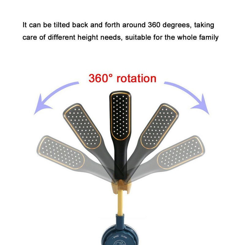 Shower Head Holder Rotatable Bracket Punch-Free Bathroom Shower Holder