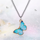 Fashion Butterfly Choker Statement Pendant Chain Necklace Women Lovers Jewelr