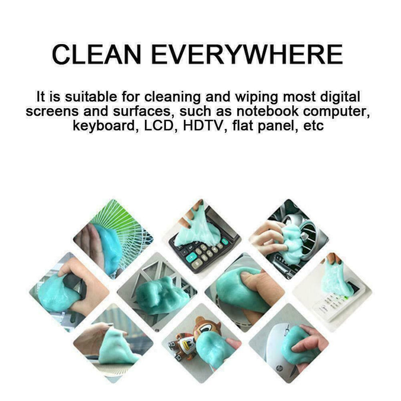 Gel Soft Slime Cleaning Glue Flexible Slimy Sponge Car For Home Office M2S5