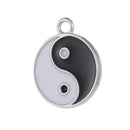 Earrings Making Yin Yang Pendant Tai Chi Charms Jewelry Accessories White Black