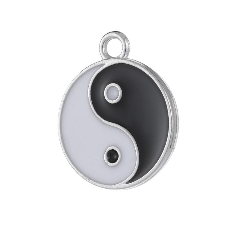 Earrings Making Yin Yang Pendant Tai Chi Charms Jewelry Accessories White Black