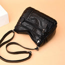 Solid Color Women Shoulder Sling Bags Leather Soft Purse Large Messenger Handbag