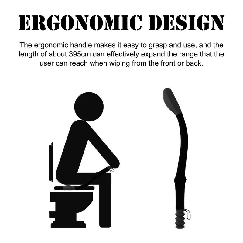 Anti-slip Long Reach Toilet Paper Wiping Aid Self Wipe Tool Wiper`