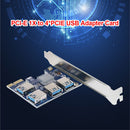 PCI-E 1 to 4 Riser Card 4 Ports USB HUB PCI Express 1X Expansion Adapter Newly