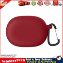 Silicone Earbuds Protective Case w/ Hook for Beats Studio Buds (Burgundy) Newly