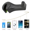 Car Headrest Hook with Phone Holder Seat Back Hanger Clip Organizer (Black)