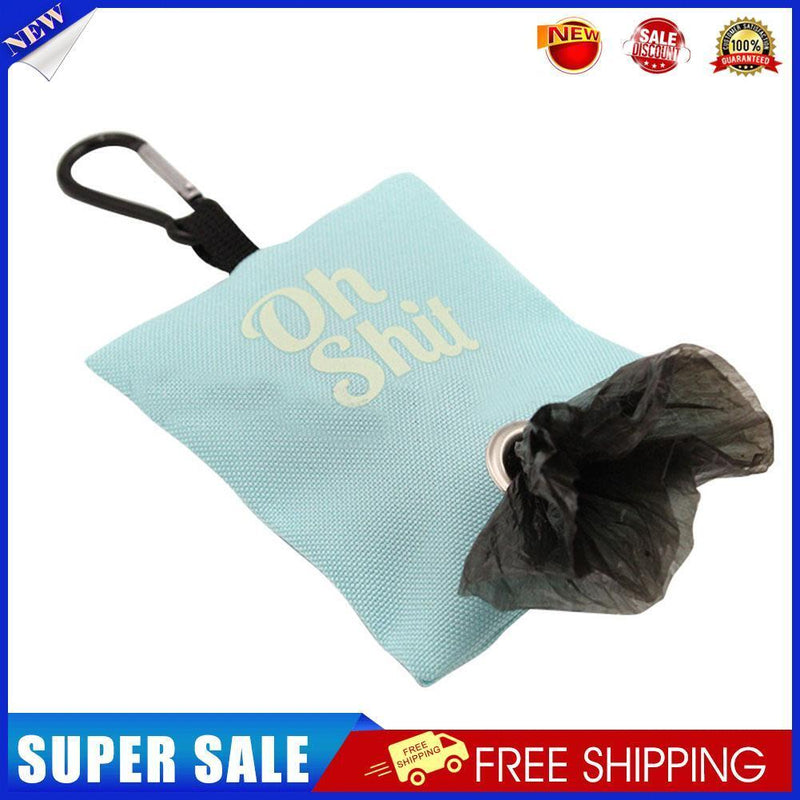 Pets Garbage Poop Bag Dispenser Dog Waste Bag Holder Organizer (Light Blue)