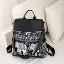 Retro Ethnic Backpack Women Girl Oxford Cloth School Casual Travel Rucksacks