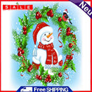 Xmas Snowman Oil Paint By Numbers DIY Coloring Picture Kits for Adults Children
