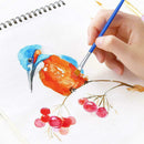 2*Plastic Rod Brush Digital Oil Brush Pointed Hook Line Viny Brush Flat Pen I9F8