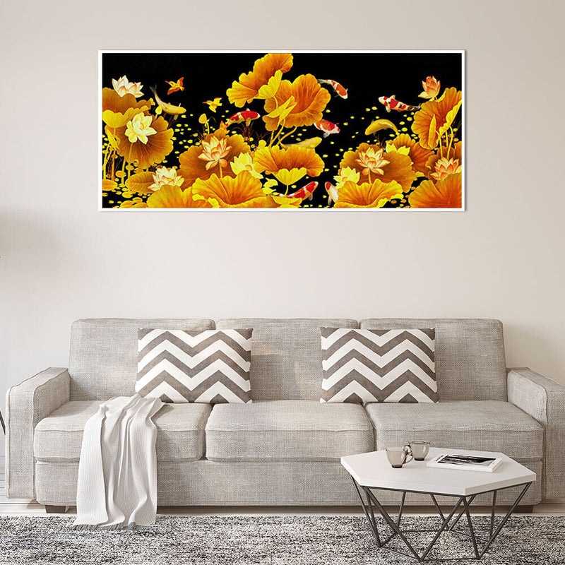 Nordic Modern Canvas Print Painting Royal Fish Living Bedroom Wall Art Picture