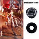 VXM MTB Bike Crankset Screw Aluminum Axis Dustproof Bolts Cover (M18 Black)