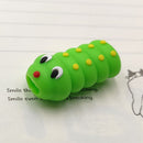 Animal USB Data Cable Bites Protector Cord Cable Winder (Green Caterpillar)