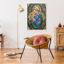 5D Warm Mother Child DIY Embroidery Full Round Drill Diamond Painting Ornaments