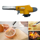 Flame Gun BBQ Cooking Butane Burner Welding Gas Torch Flamethrower (Yellow)